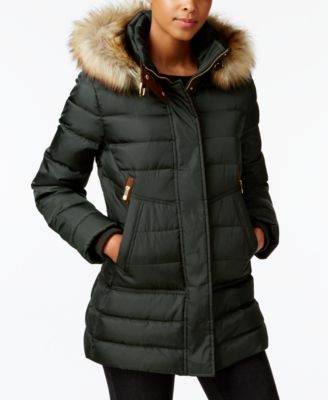 vince camuto hooded puffer jacket