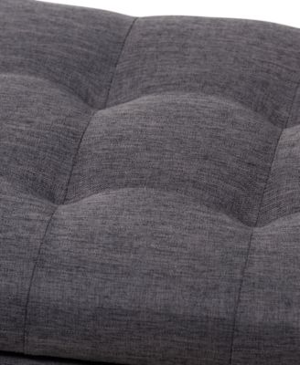 Roanoke Grid-Tufting Storage Ottoman Bench