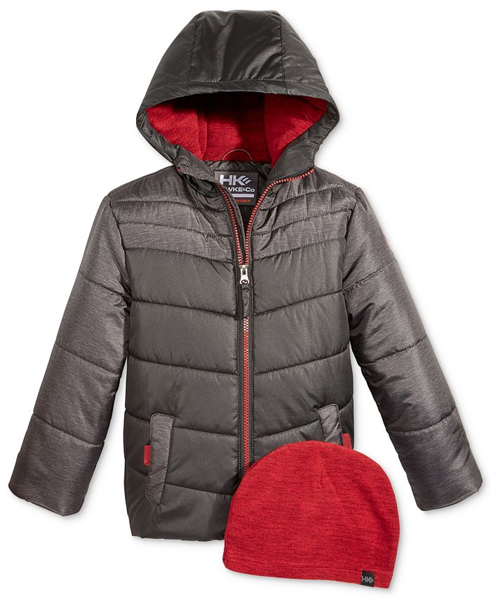 Hawke & Co. Outfitter Norris Hooded Puffer Jacket with Hat, Toddler