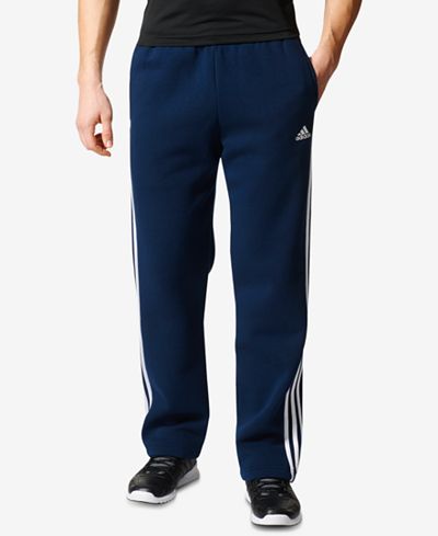 adidas Men's Essential Open-Hem Fleece Sweatpants - Activewear - Men ...