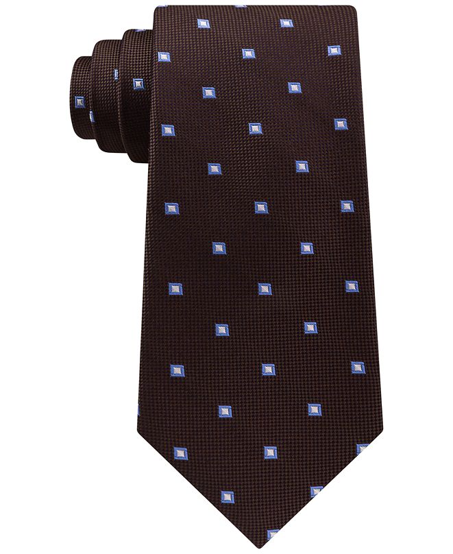 Club Room Men's Neat Silk Tie, Created for Macy's & Reviews - Ties ...