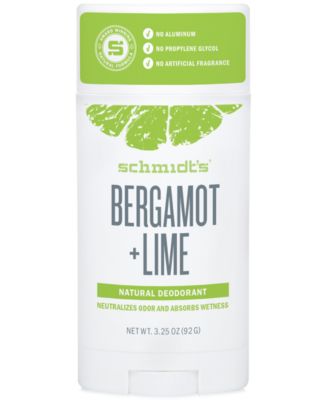 Schmidt's Deodorant Bergamot + Lime Deodorant Stick - Macy's