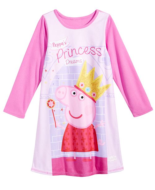 Peppa Pig Nickelodeon S Reversible Nightgown Toddler Girls