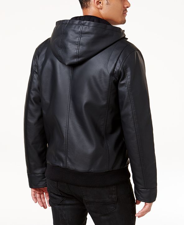 INC International Concepts INC Men's Faux Leather Hooded ... (591 x 722 Pixel)