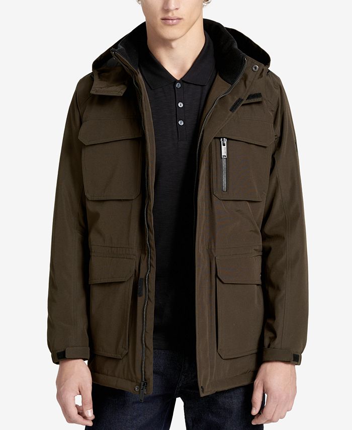 Calvin Klein Men's Four-Pocket Hooded Jacket - Macy's