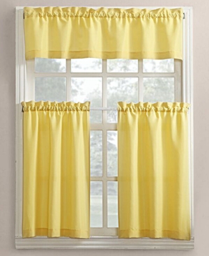 Shop No. 918 Martine 3-piece Kitchen Curtain Set In Yellow