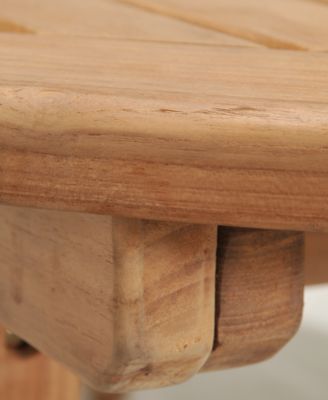 Bristol Teak 118" x 47" Outdoor Extension Dining Table, Created for Macy's 