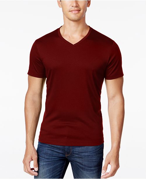 Men S Soft Touch Stretch V Neck T Shirt Created For Macy S