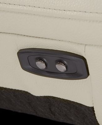 Nevio 6-pc Leather "L" Shaped Sectional Sofa with 2 Power Recliners and Articulating Headrests