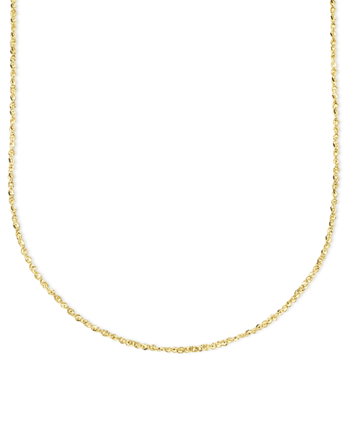 14k Gold Necklace, 16" Perfectina Chain Necklace (1-1/8mm) - Yellow Gold