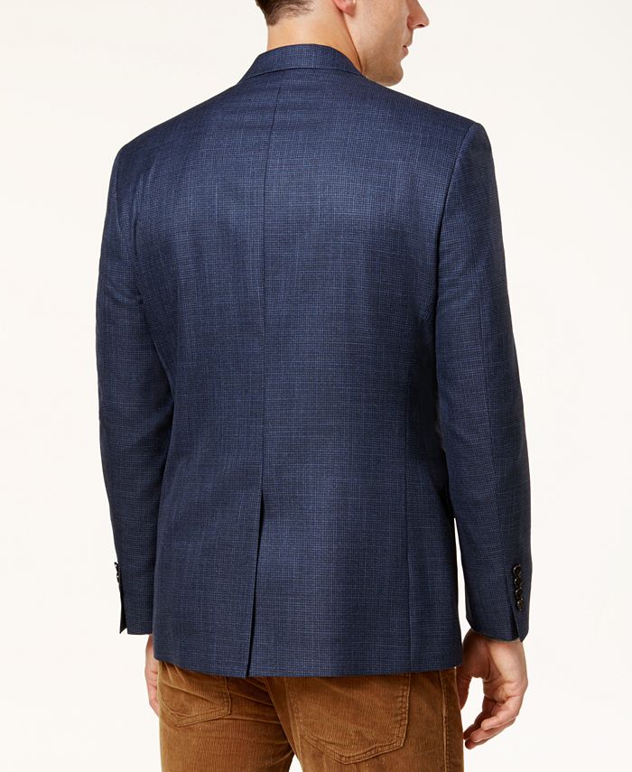 Lauren Ralph Lauren Men's Big & Tall ClassicFit Blue Houndstooth Ultraflex Sport Coat Macy's