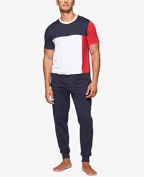 Tommy Hilfiger Men S Modern Essentials Colorblocked Cotton T Shirt