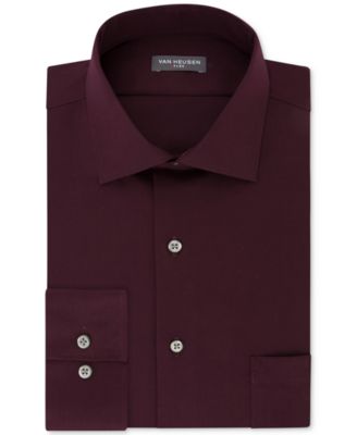 dark red dress shirt