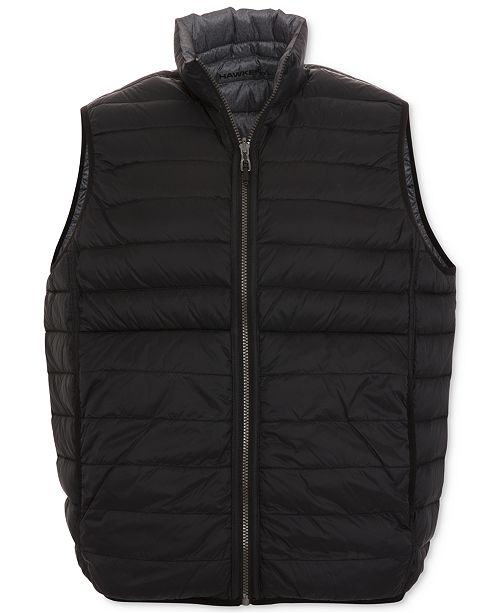 Hawke & Co. Outfitter Men's Big & Tall Reversible Puffer Vest & Reviews ...