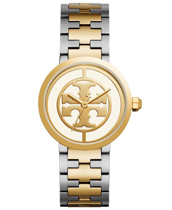 Tory Burch Women's Reva Two-Tone Stainless Steel Bracelet Watch 36mm &  Reviews - All Watches - Jewelry & Watches - Macy's