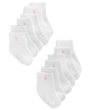 image of Ralph Lauren Baby Girls Sport Low-Cut Socks 6-Pack
