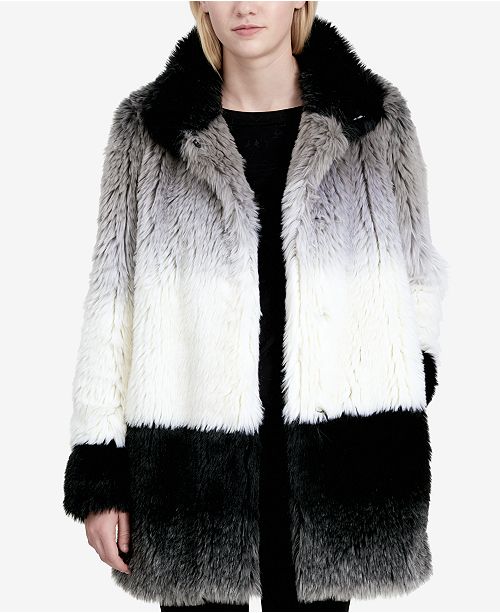 Calvin Klein Faux Fur Coat Reviews Coats Women Macy S