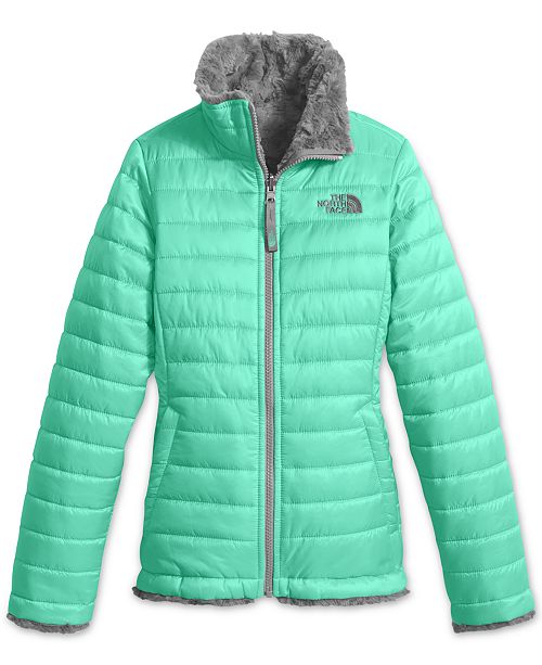 The North Face Mossbud Reversible Puffer Jacket, Little Girls & Big ...