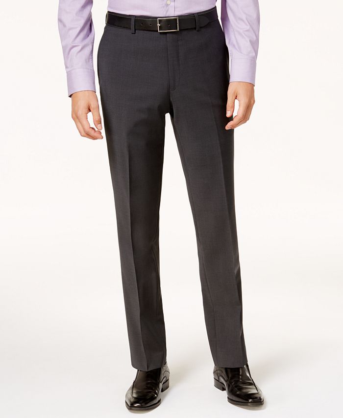 MAGE MALE Mens Stretch Dress Pants Slim Fit Performance Wrinkle-Free Skinny Suit Pants 
