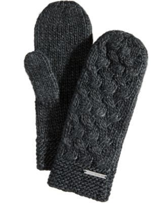 Michael Kors - Cable-Knit Patchwork Mittens