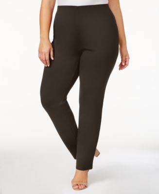 JM Collection Plus Size Pull-On Ponte Pants, Created for Macy's - Macy's
