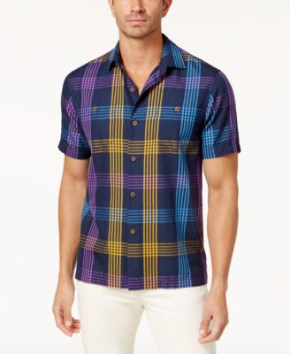 tommy bahama plaid shirt