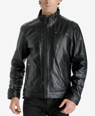 Michael Kors - Men's Zip-Front Leather Jacket