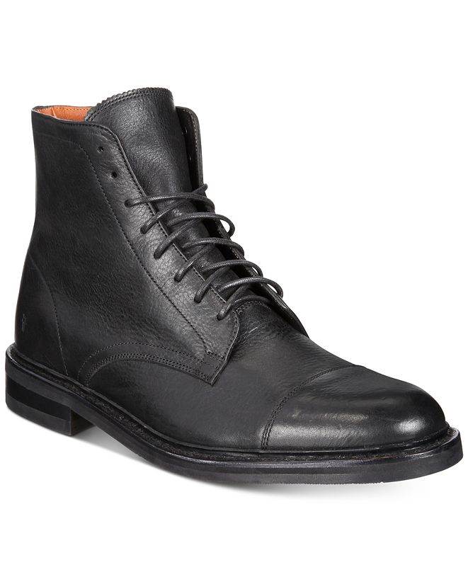 Frye Men's Seth Cap-Toe Lace-Up Boots Created for Macy's & Reviews ...