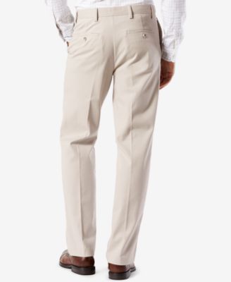Men's Easy Classic Fit Khaki Stretch Pants