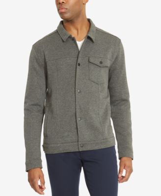 Kenneth Cole Reaction - Men's Snap-Front Knit Shirt-Jacket