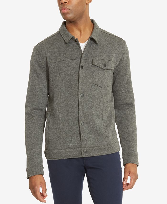 Kenneth Cole Reaction Men's Snap-Front Knit Shirt-Jacket & Reviews ...