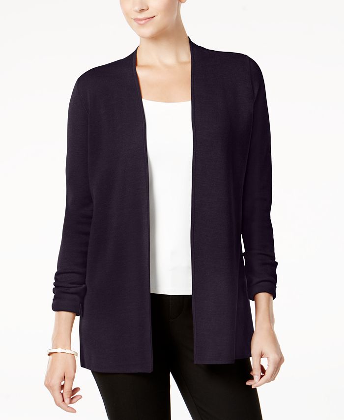 Charter Club Petite Open-Front Cardigan, Created for Macy's - Macy's