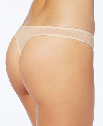 Calvin Klein CK One Cotton Singles Thong Underwear QD3783 - Macy's