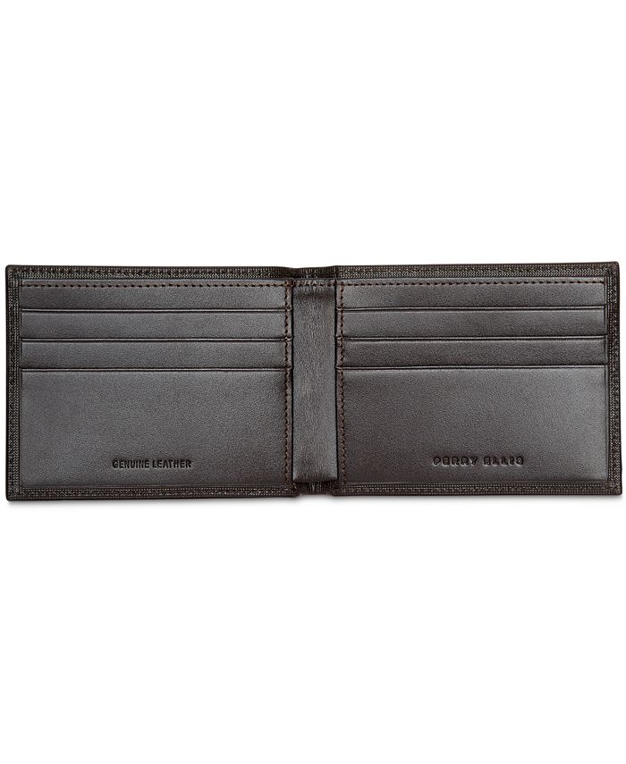 Perry Ellis Men's Portfolio Saffiano RFID Bifold Wallet - Macy's