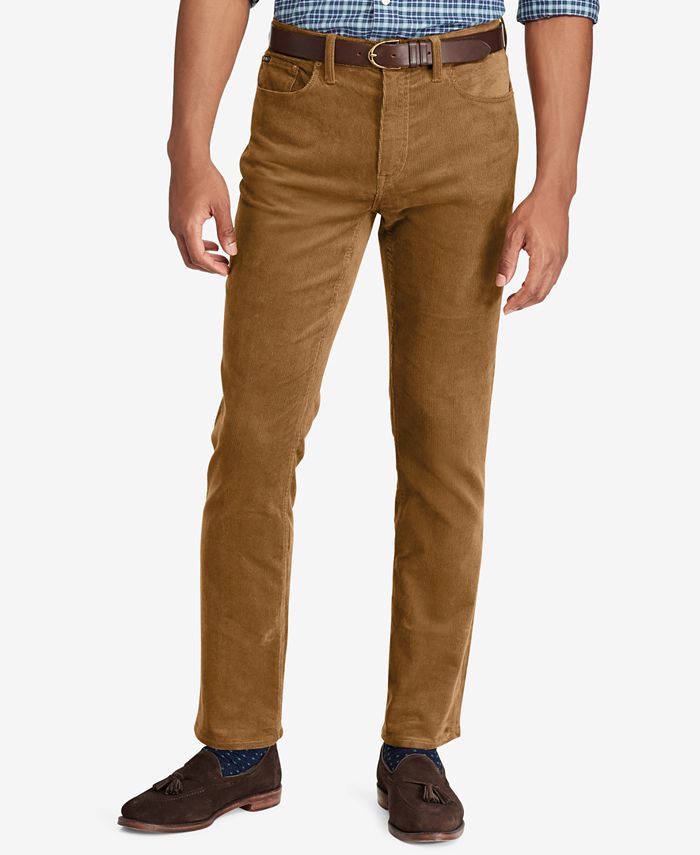 Polo Ralph Lauren Men's Varick Slim Straight Corduroy Pants & Reviews -  Pants - Men - Macy's