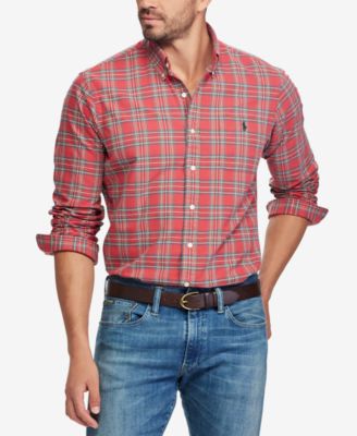 ralph lauren green oxford shirt