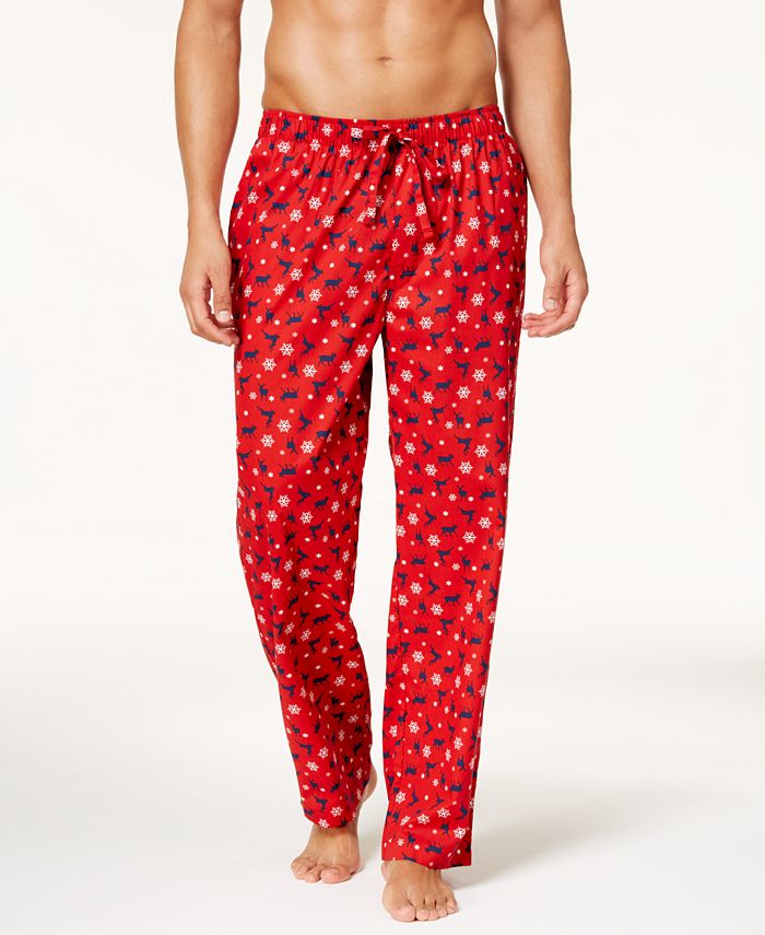 Club Room Men's Printed Pajama Pants, Created for Macy's - Macy's