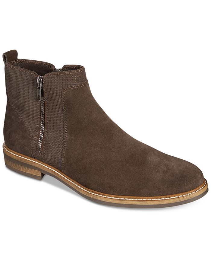 Alfani Men's Jayce Textured PlainToe Chelsea Boots, Created for Macy's