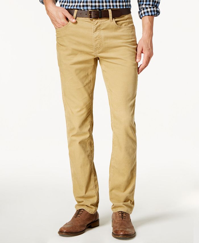 Tommy Hilfiger Men's Custom-Fit Corduroy Pants, Created for Macy's - Macy's