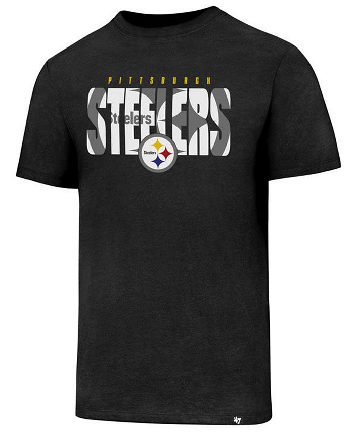 '47 Brand Men's Pittsburgh Steelers Fade Route Club T-Shirt - Macy's