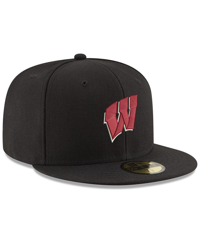 New Era Wisconsin Badgers Shadow 59FIFTY Fitted Cap - Macy's