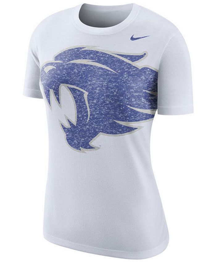Nike Women's Kentucky Wildcats Triblend Logo Boyfriend T-Shirt - Macy's