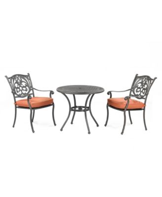 Chateau Outdoor Cast Aluminum 3-Pc. Dining Set (32" Round Bistro Table and 2 Dining Chairs), Created for Macy's 