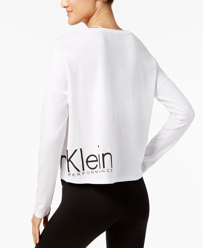 calvin klein long sleeve logo