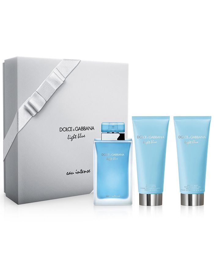 peber solo præambel Dolce & Gabbana DOLCE&GABBANA 3-Pc. Light Blue Eau Intense Gift Set - Macy's