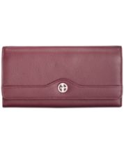Giani Bernini Pebble Leather Receipt Wallet, Created for Macy's - Red