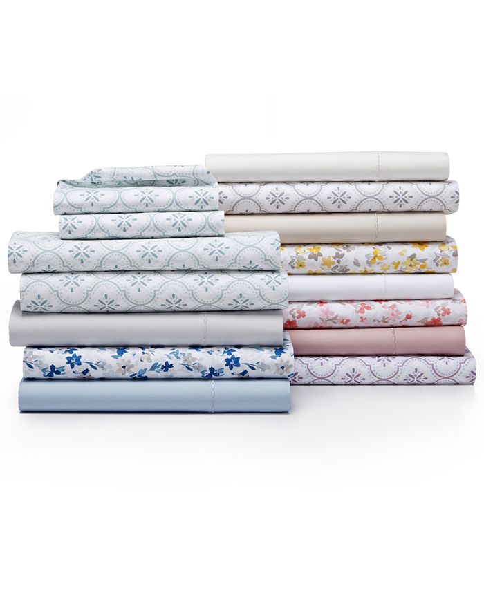 Martha Stewart Collection 4Pc King Sheet Set, 400 Thread Count 100