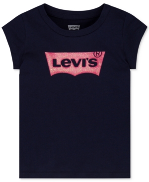 image of Levi-s Logo-Print T-Shirt, Little Girls (4-6X)