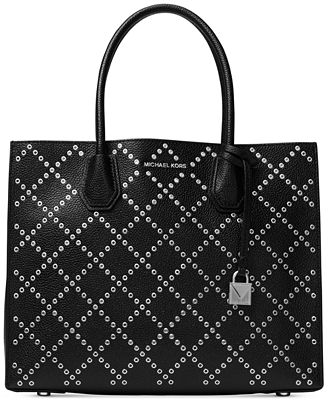 MICHAEL Michael Kors Mercer Stud & Grommet Large Convertible Tote - Handbags & Accessories - Macy&#39;s
