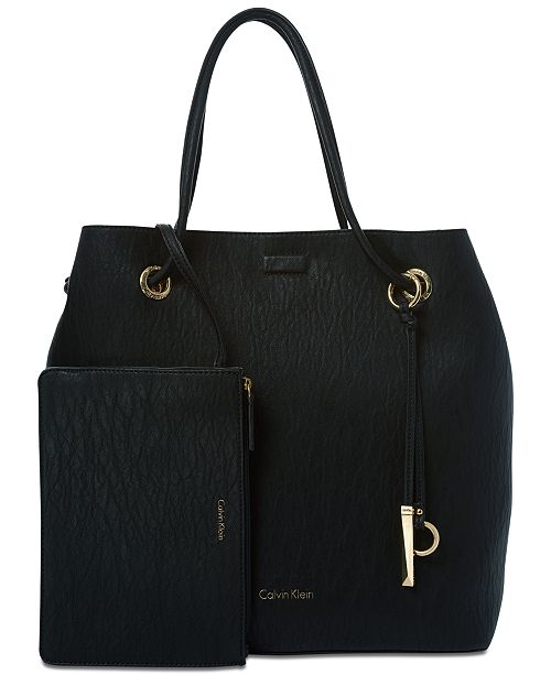 Calvin Klein Gabrianna Small Tote & Reviews - Handbags & Accessories - Macy&#39;s